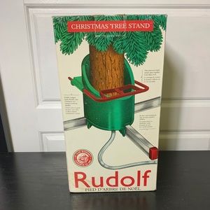 Vintage New Christmas Tree Stand very solid and safe w communicating water tank